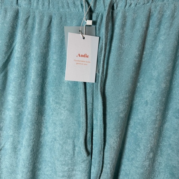 Andie Matching Set Swim Crop Top& The Crop Pant Terry Cloth - Picture 9 of 9